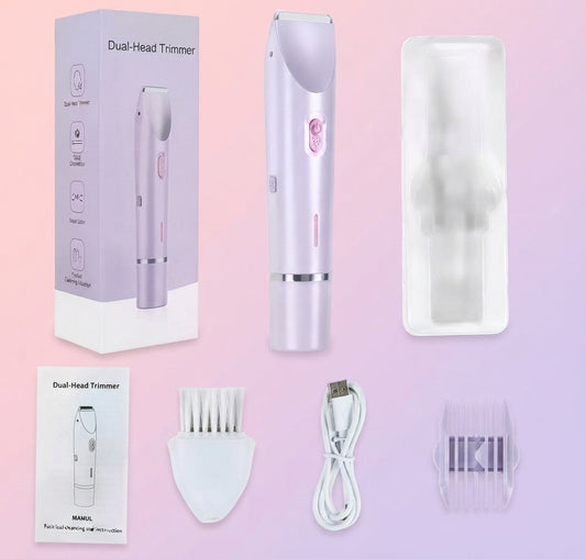 2-in-1 Electric Facial & Body Hair Trimmer