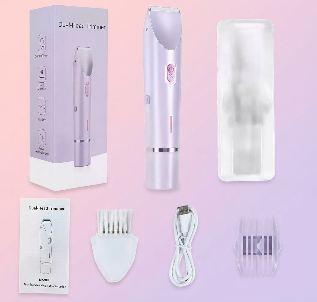 2-in-1 Electric Facial & Body Hair Trimmer