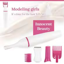 Women Hair Removal Electric Shaving Female Shaving Machine 5 in 1 Multifunction Mini Shaver Trimmer Razor for Eyebrow Underarm