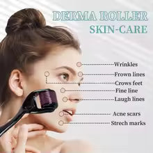 540 Titanium Microneedling Derma Roller for Face, Hair & Beard Growth