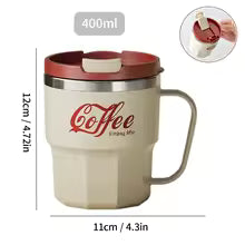 Portable Double-Wall Vacuum Insulated Travel Mug | Hot & Cold Coffee Cup
