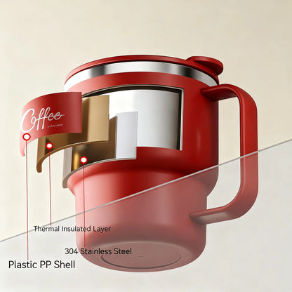 Portable Double-Wall Vacuum Insulated Travel Mug | Hot & Cold Coffee Cup