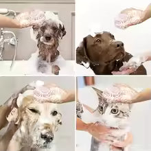 Pro Pet Grooming Silicone Bath Scrubber | Gentle Deshedding Tool