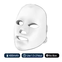 7 Colors LED Face Mask Light Therapy - Rechargeable Facial Skin Rejuvenation Device