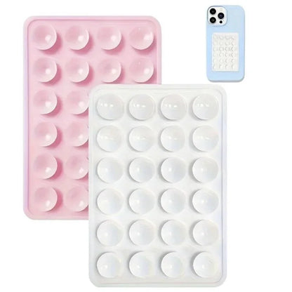 Silicone Suction Phone Holder Mat Multifunctional Suction Cup Wall Stand Square Anti-Slip Single-Sided Case Mount Back Sticker