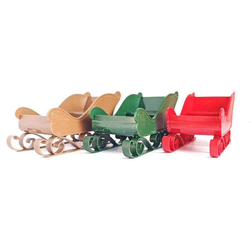 Mini Cute Sleigh Ornament for Office Desk Decor Accent Holiday Office Gift Desk Calendar Office Bookshelf Home Decor