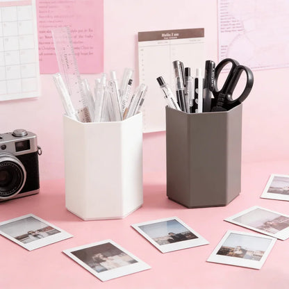 Office Desk Pen Holder - Simple and Durable, Suitable for Home Office, Dormitory, Learning Supplies Storage, and Desktop Storage
