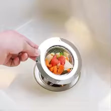 2-Pack Premium Stainless Steel Kitchen Sink Strainer - 4.5" Wide Rim Food Catcher & Drain Protector