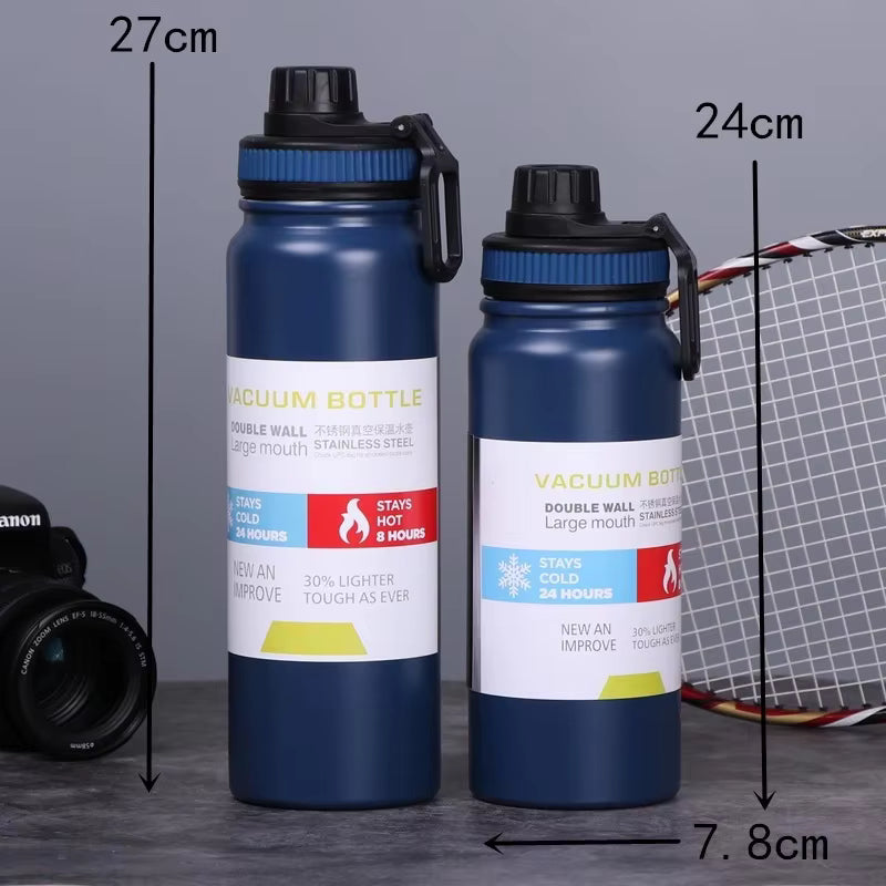 Stainless Steel Insulated Vacuum Flask Water Bottle (600ml / 800ml / 1000ml)