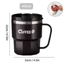 Portable Double-Wall Vacuum Insulated Travel Mug | Hot & Cold Coffee Cup