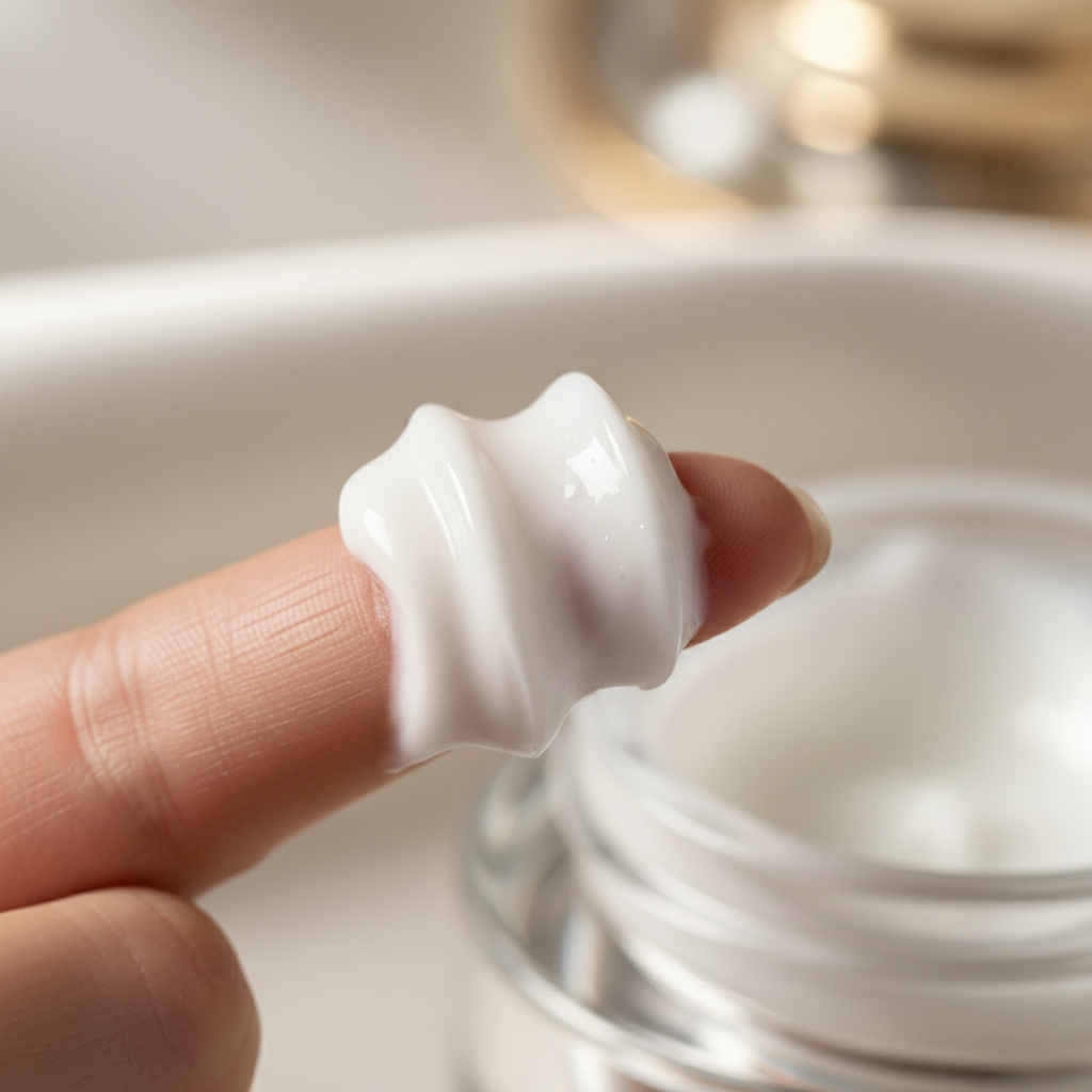 Cream texture close-up