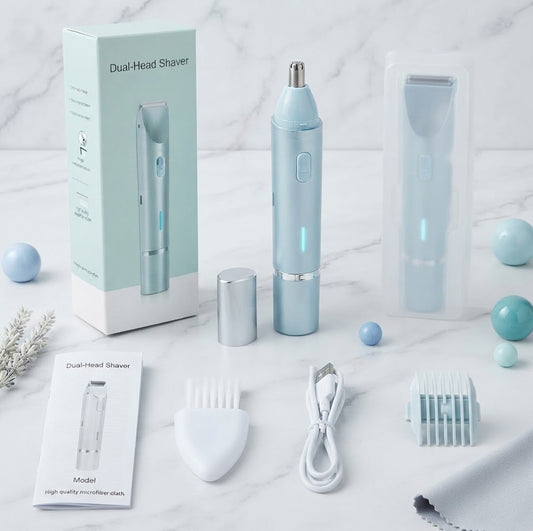 2-in-1 Electric Facial & Body Hair Trimmer